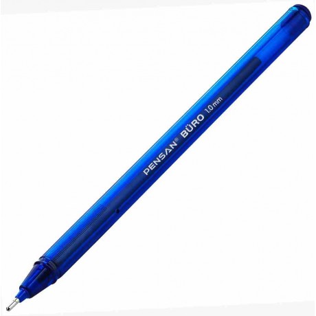 Pensan Büro Tükenmez Kalem 1 mm Mavi 10 Lu